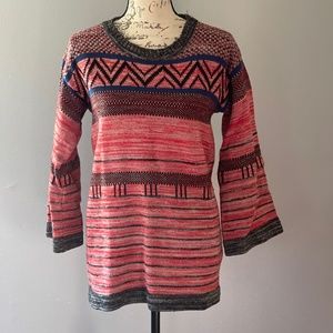 Festive Red Patterned Sweater